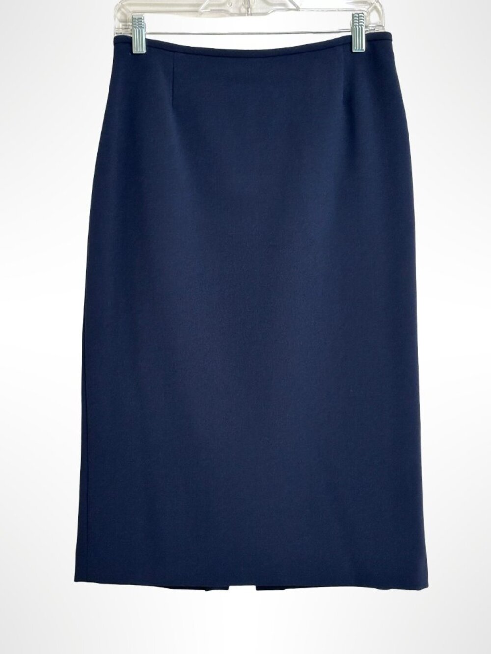 TAHARI ARTHUR S LEVINE Straight Midi Skirt Navy Blue Size 4
